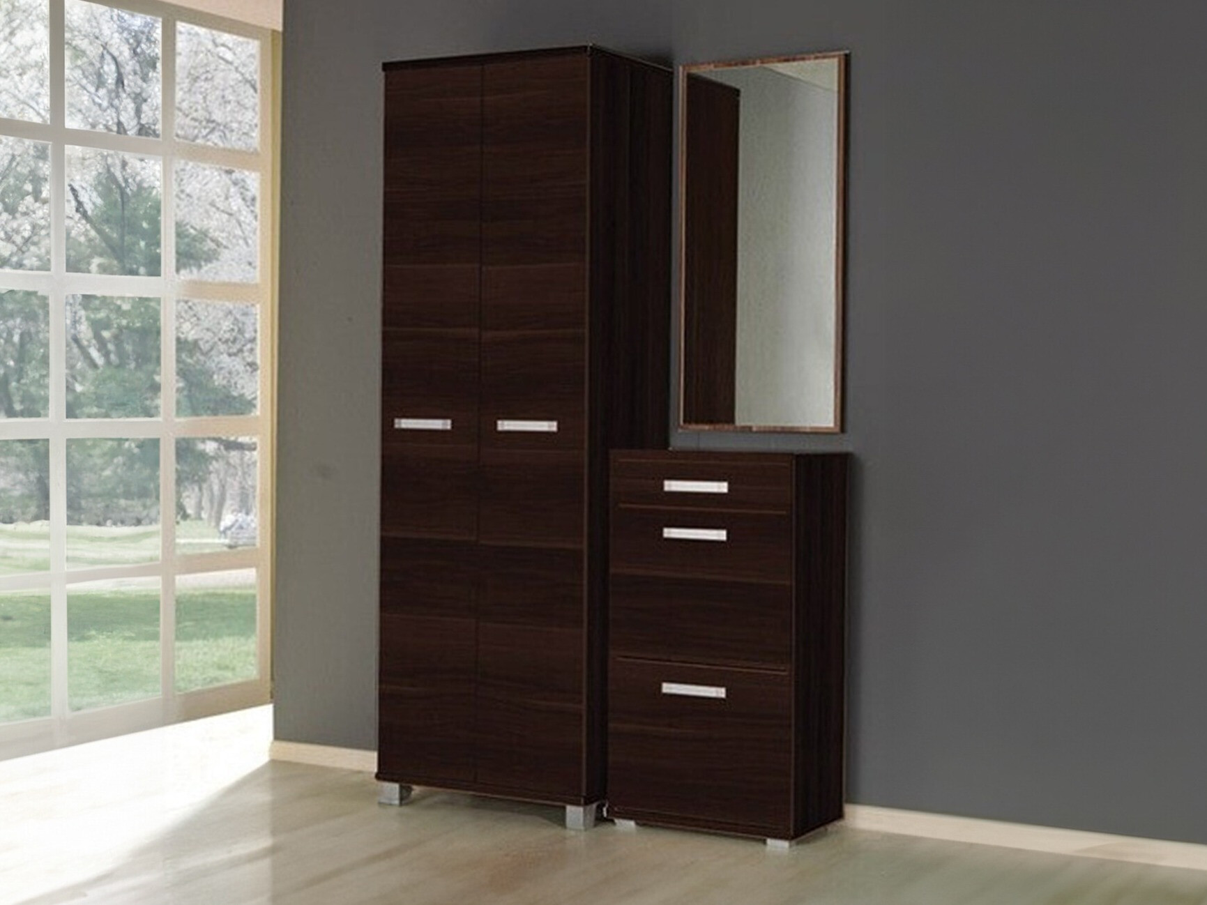 Komplet za predsobo Cirevau 141 (Wenge)