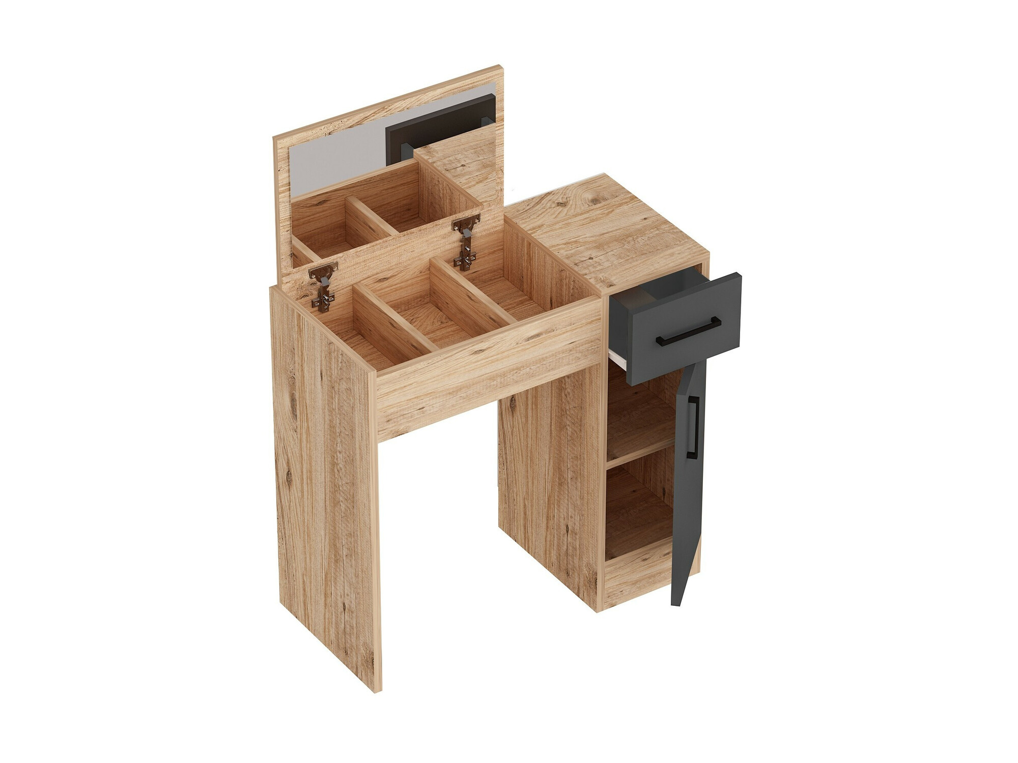 Toaletna mizica Kailua 2162 (Antracit + Bor)