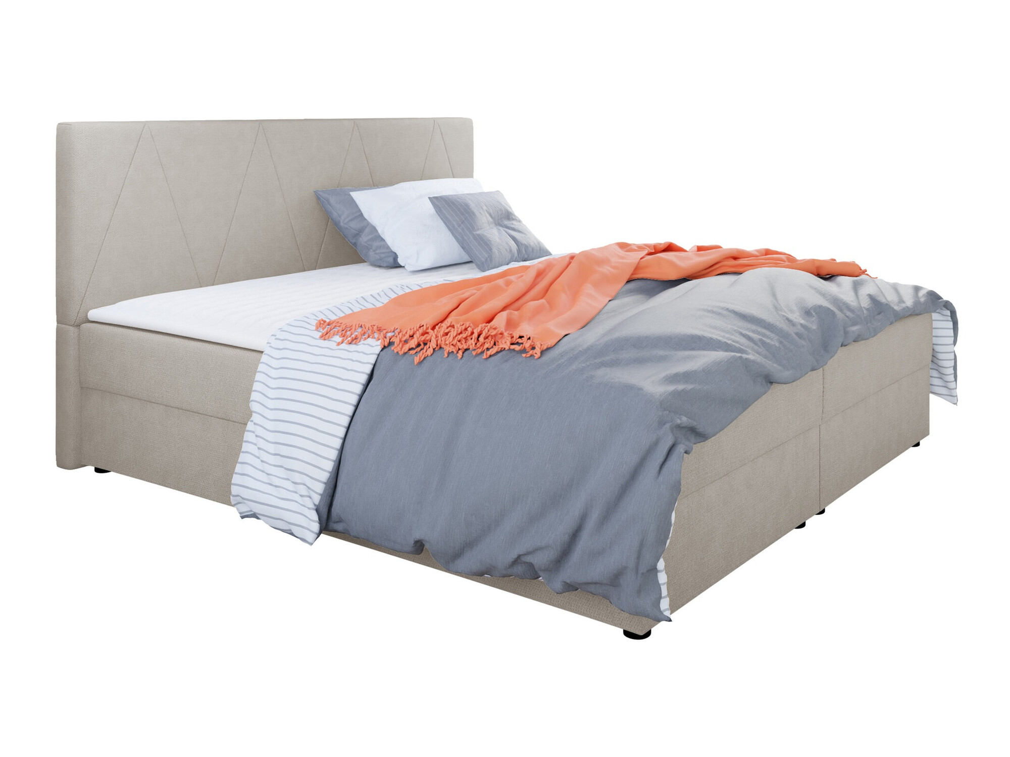 Boxspring postelja Memphis 116 (Rico 01)
