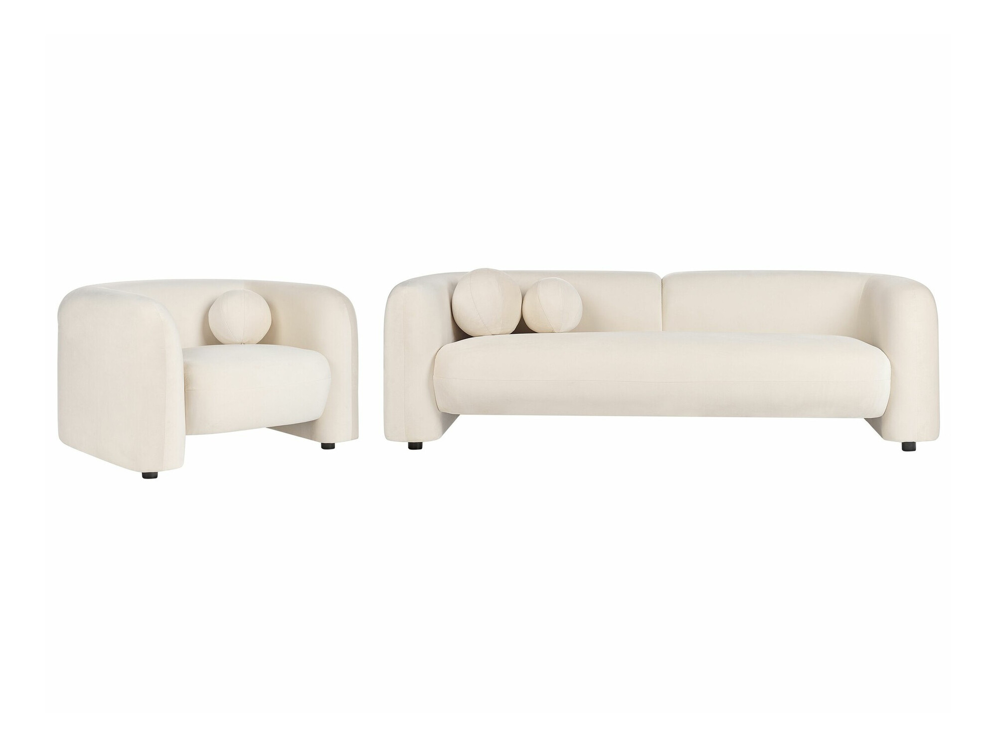 Komplet oblazinjenega pohištva Veselme 104 (Bela)