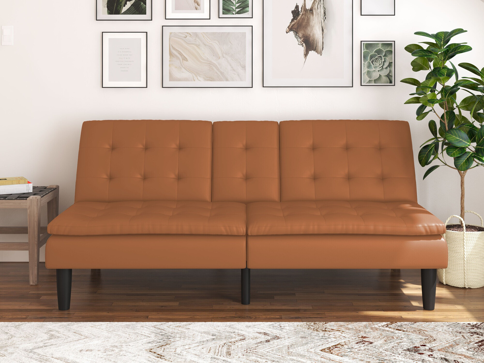 Raztegljiv kavč Tulsa 642 (Rjava)