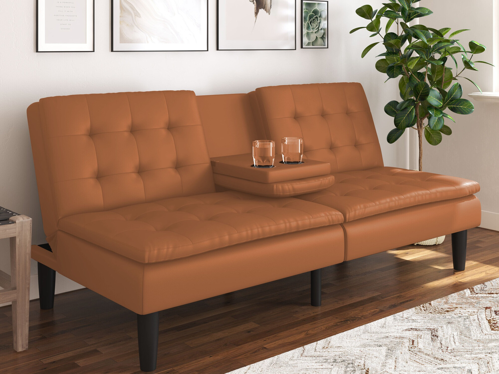 Raztegljiv kavč Tulsa 642 (Rjava)