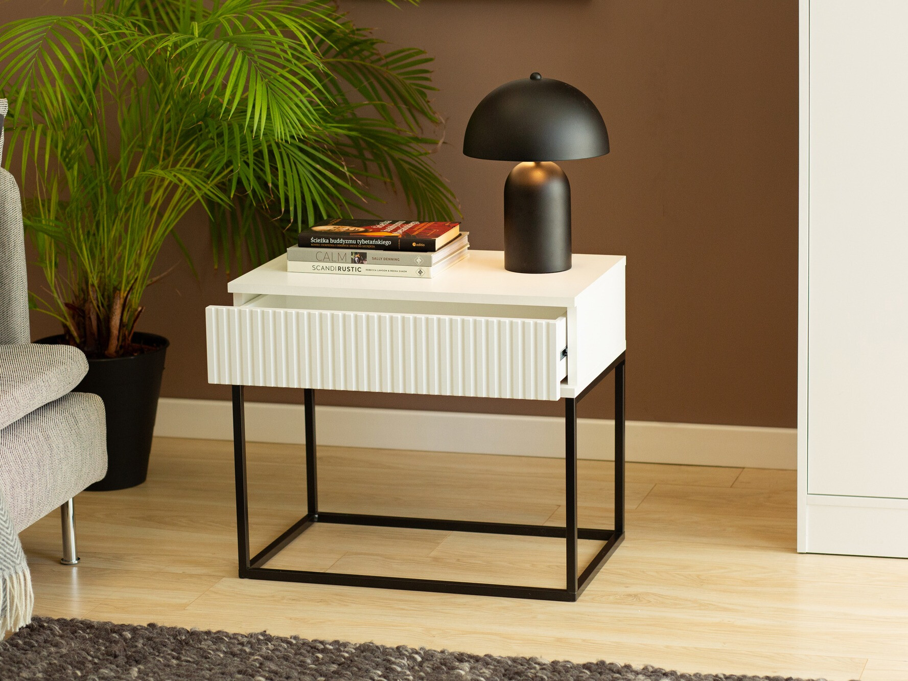 Nočna omarica Bristol 190 (Bela)