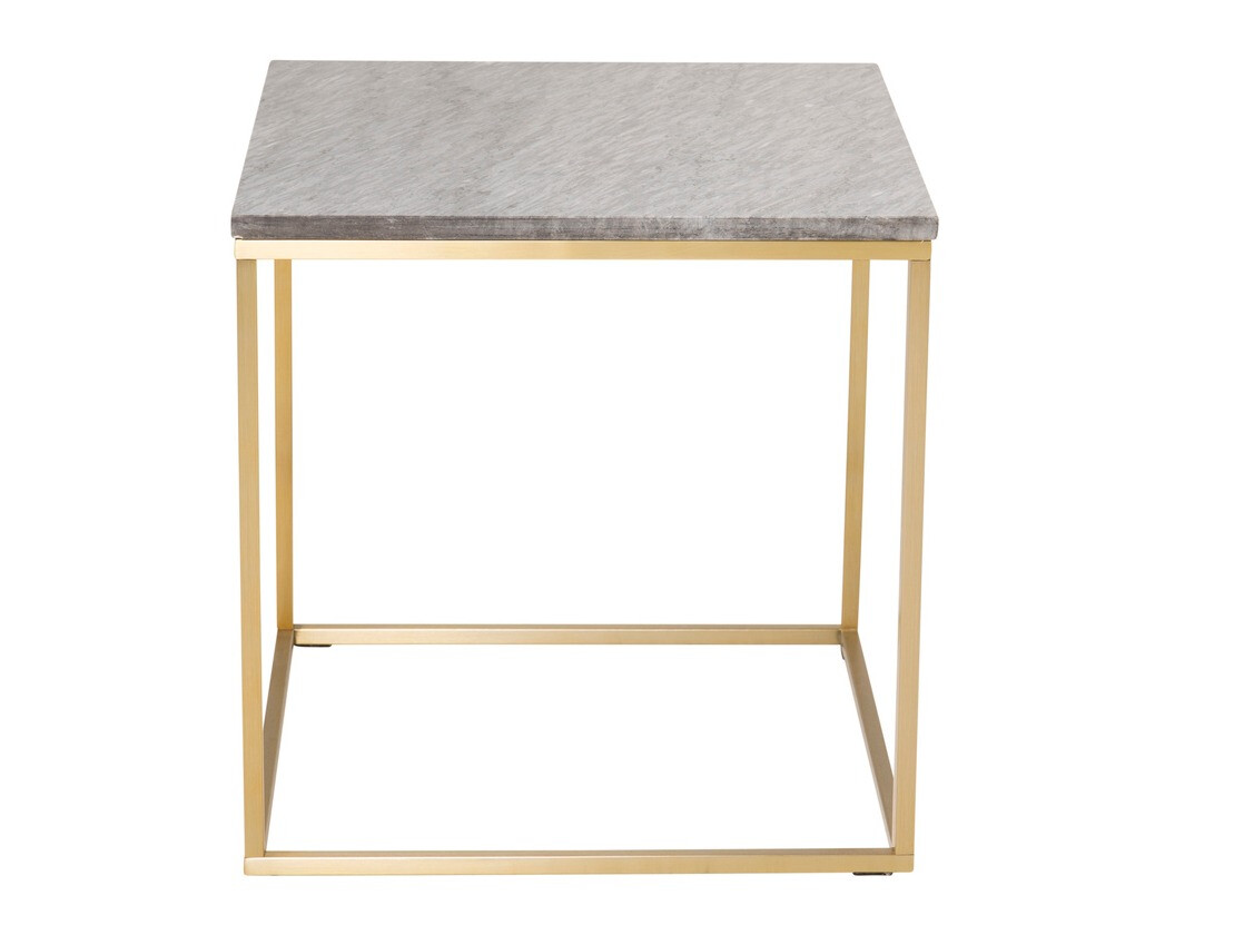 Klubska mizica Dallas 178 (Črni marmor + Medenina)