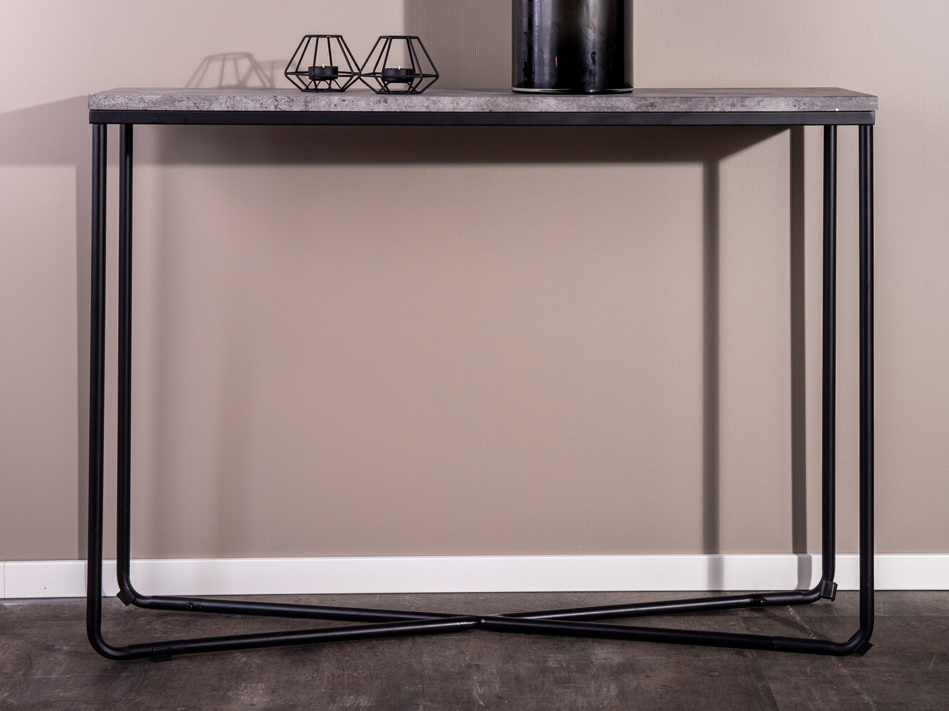 Konzolna miza Dallas 197 (Beton + Črna)