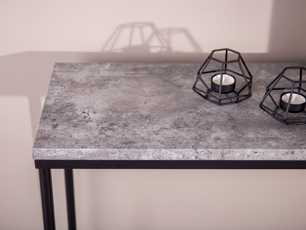 Konzolna miza Dallas 197 (Beton + Črna)
