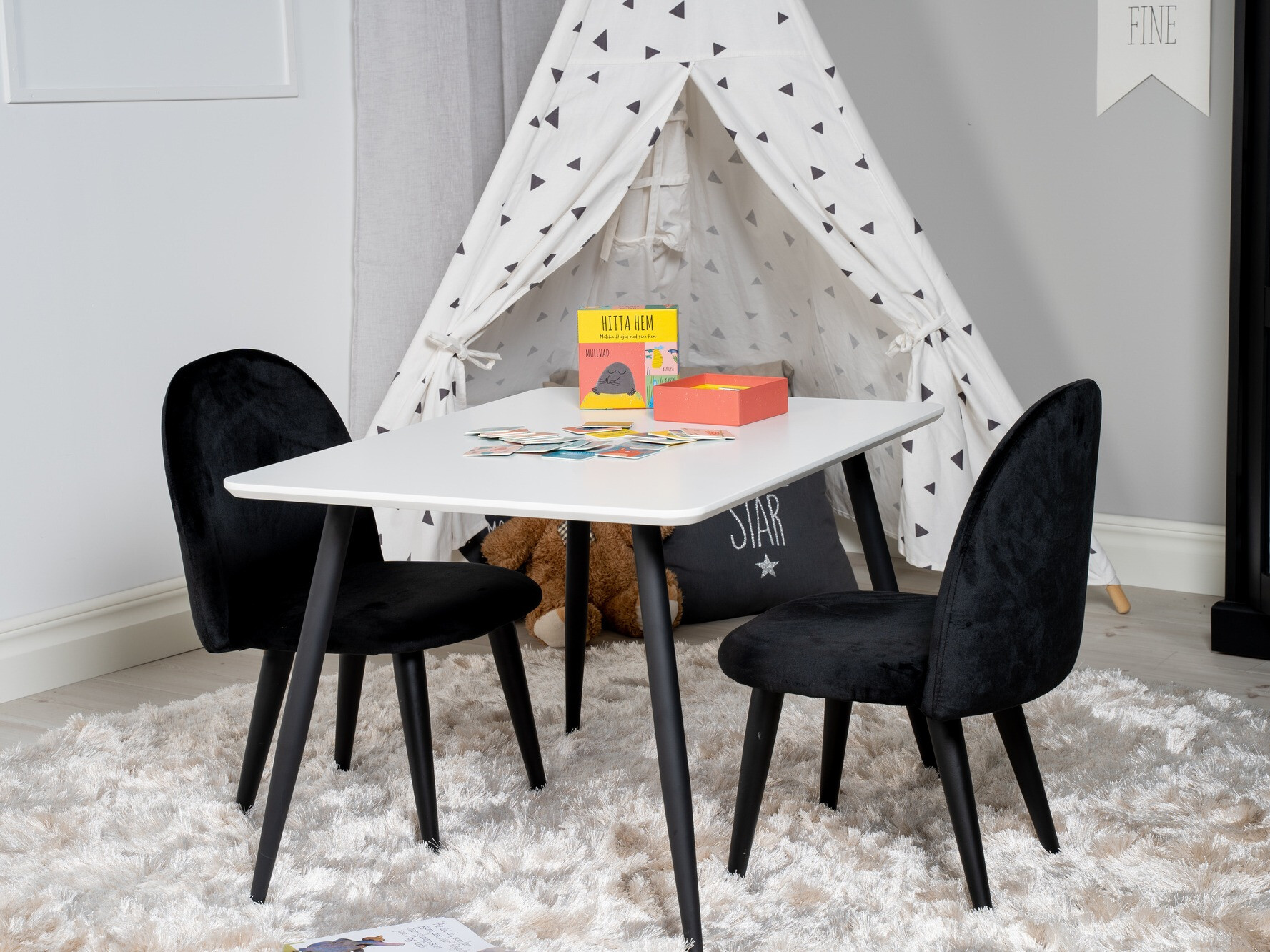 Otroški stol Dallas 165 (Črna)