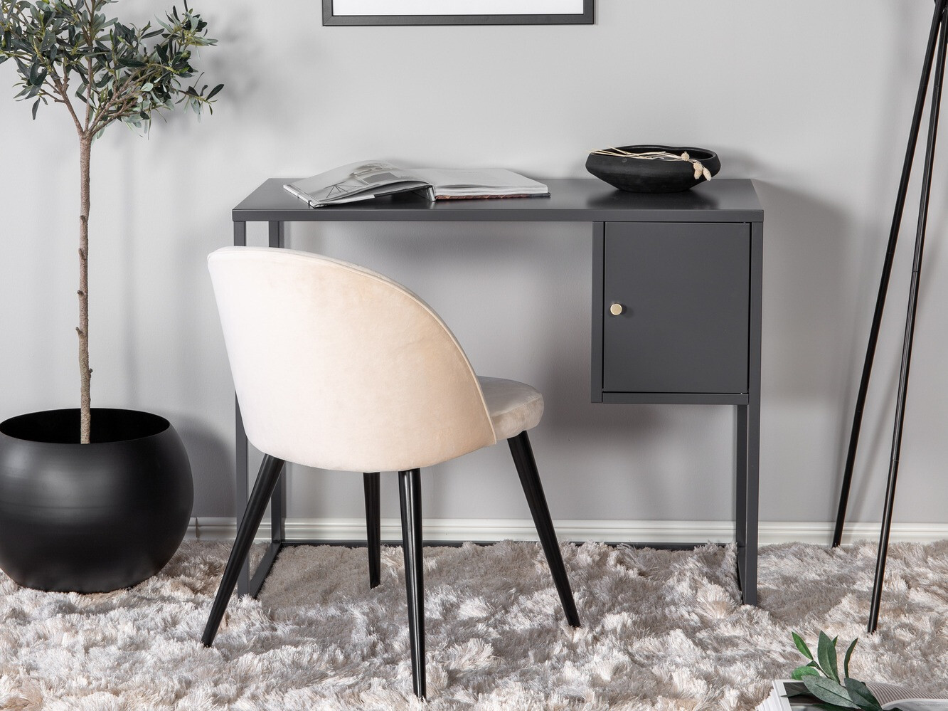 Pisalna miza Evasevu 103 (Svetlo siva)