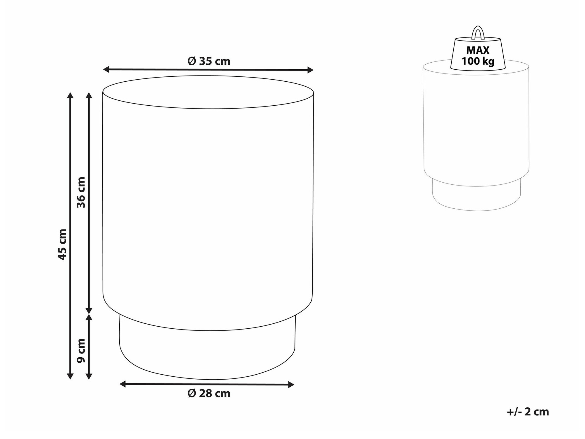 Stranska mizica Berwyn 2126 (Bela)