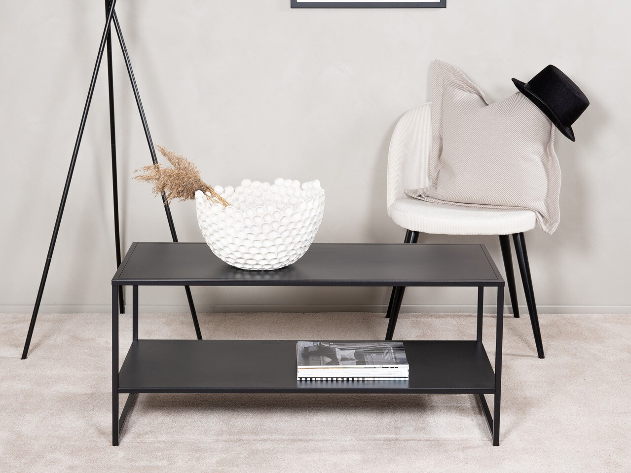 Klubska mizica Dallas 216 (Črna)