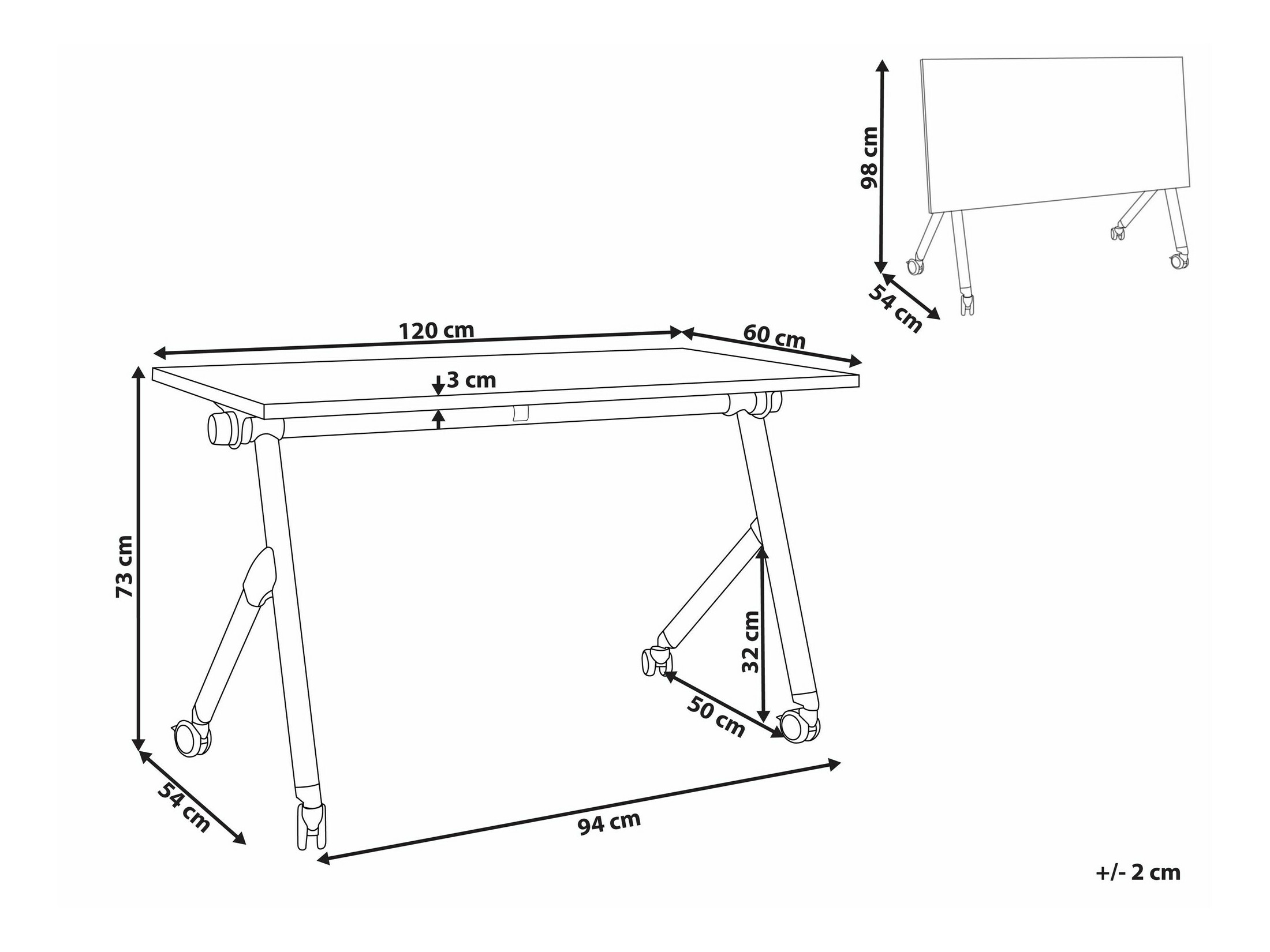 Pisalna miza Berwyn 2138 (Svetel les)