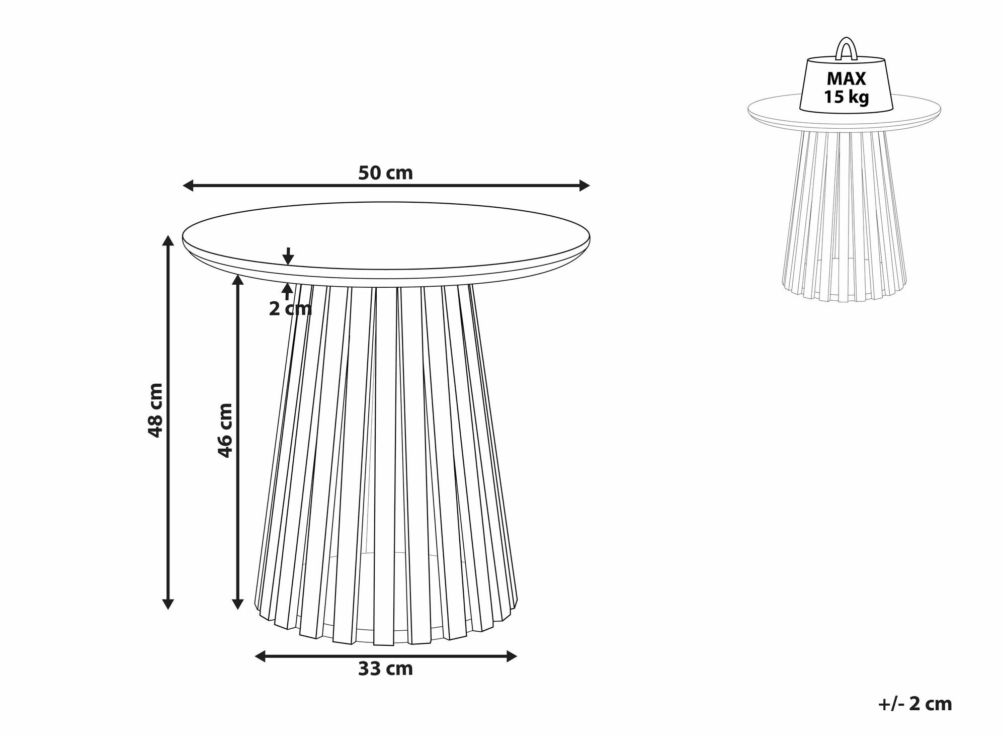 Klubska mizica Berwyn 2142