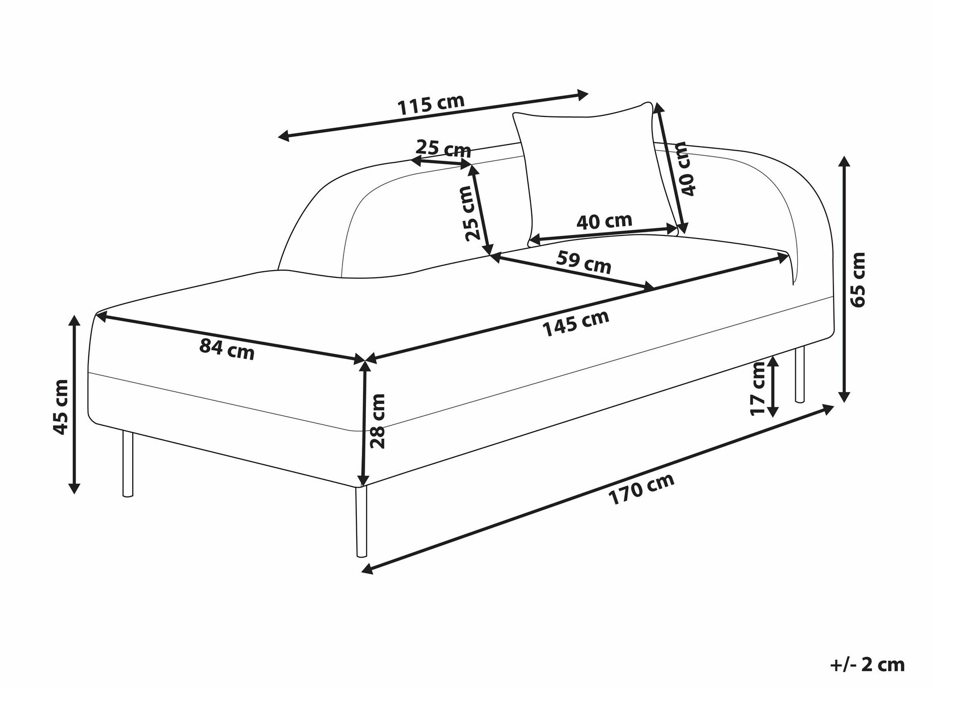 Počivalnik Berwyn 1008 (Temno oranžna)