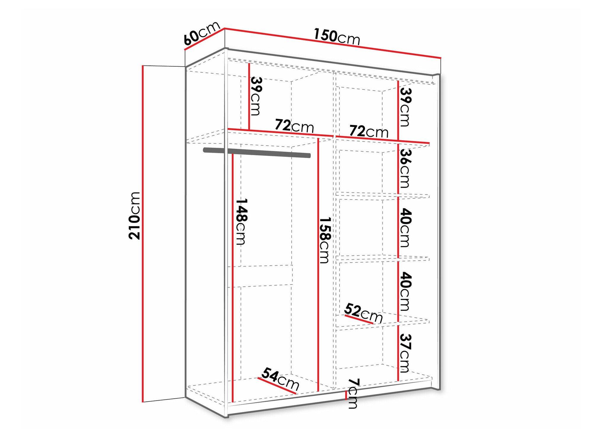 Garderobna omara Comfivo 362