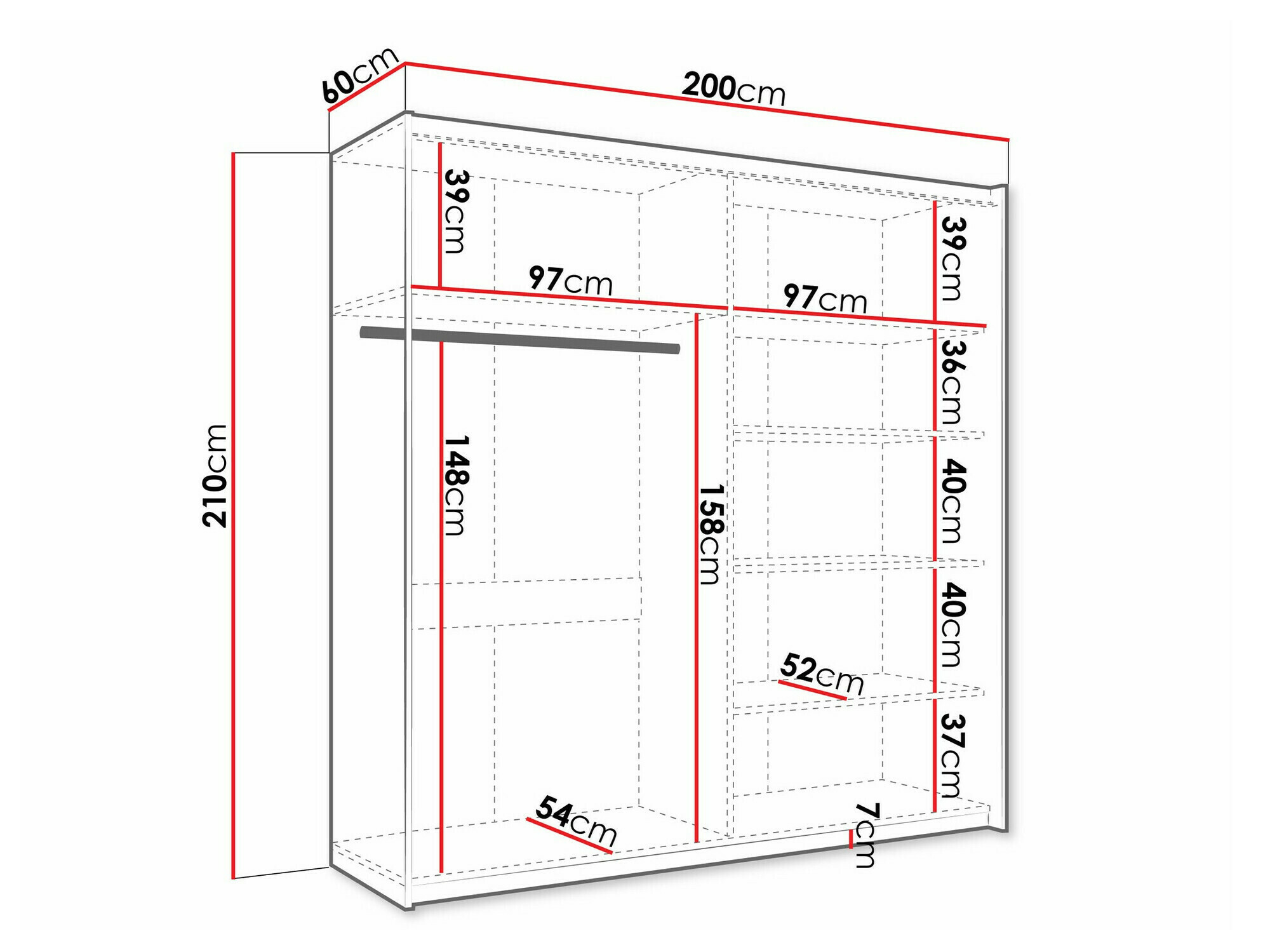 Garderobna omara Comfivo 363