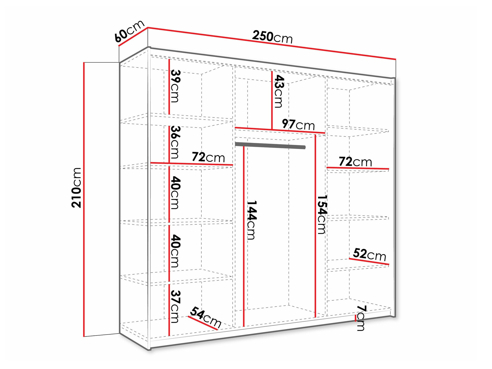 Garderobna omara Comfivo Granium III