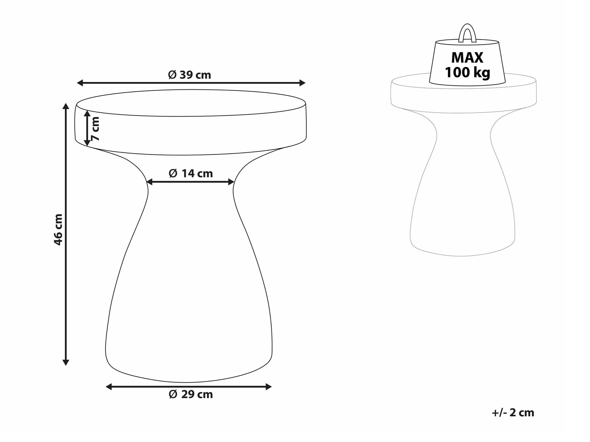 Stranska mizica Berwyn 2160