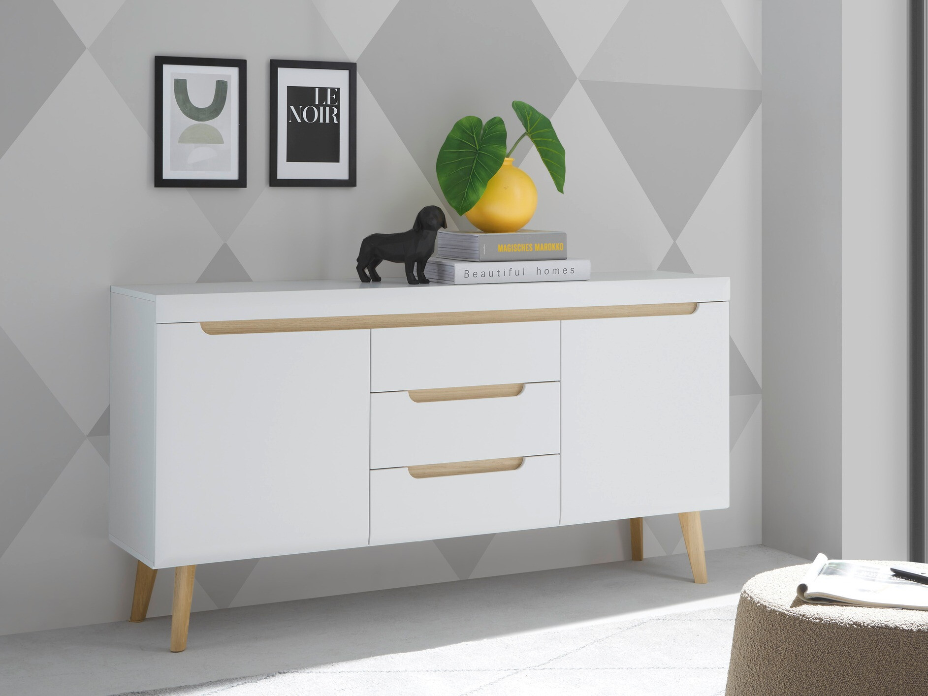 Komoda Vircava 105 (Bela)