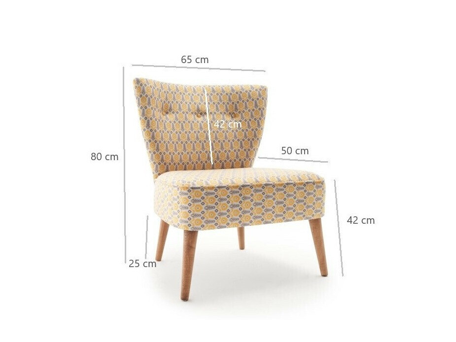 Fotelj Altadena 462 (Svetlo rumena)