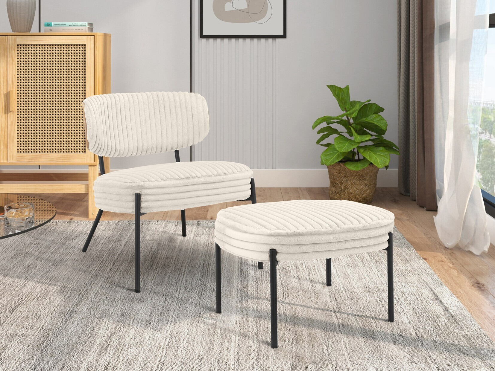 Fotelj Denton 1340 (Krema)