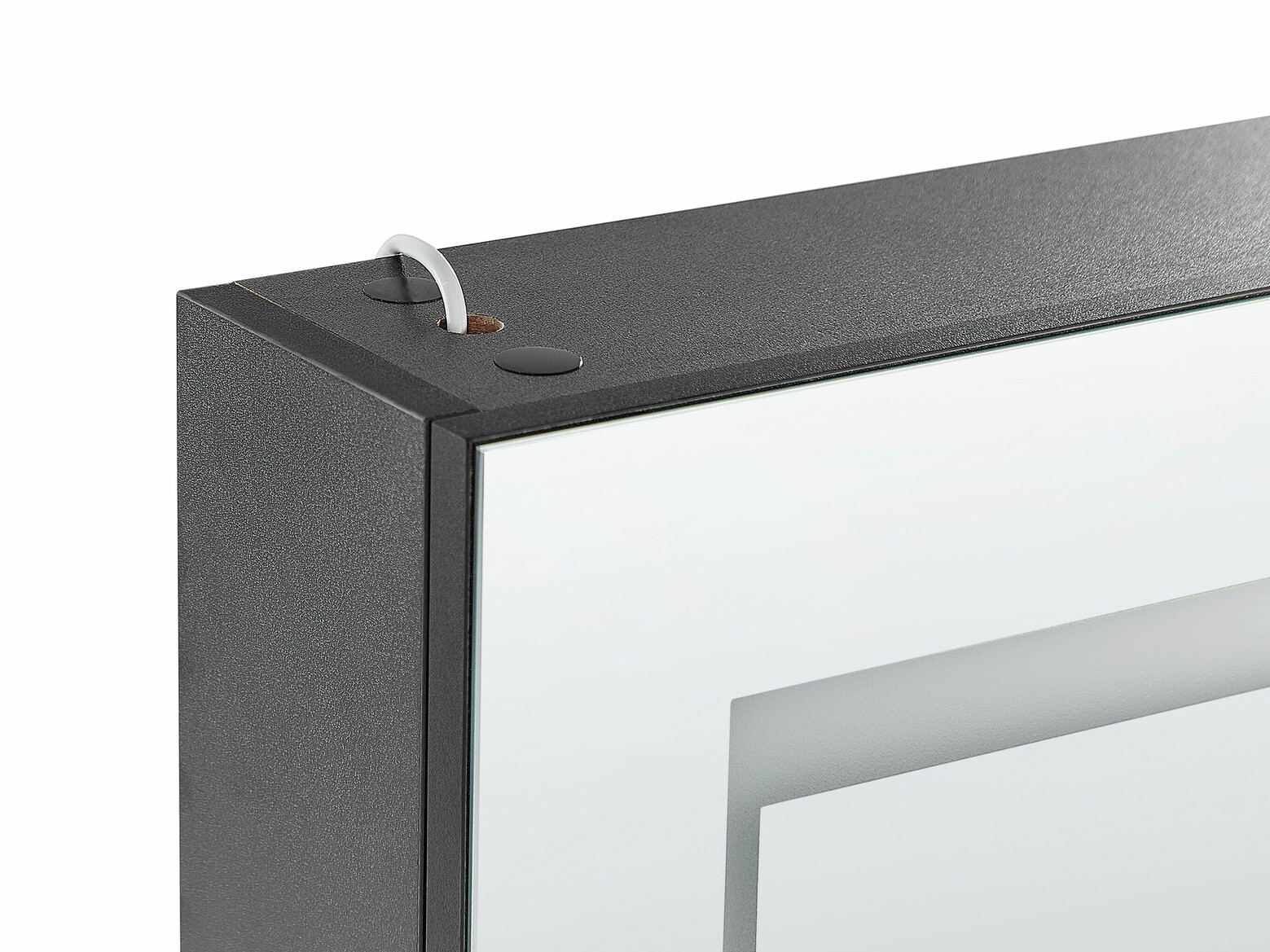 Kopalniška omarica z ogledalom Berwyn 2162 (Črna)