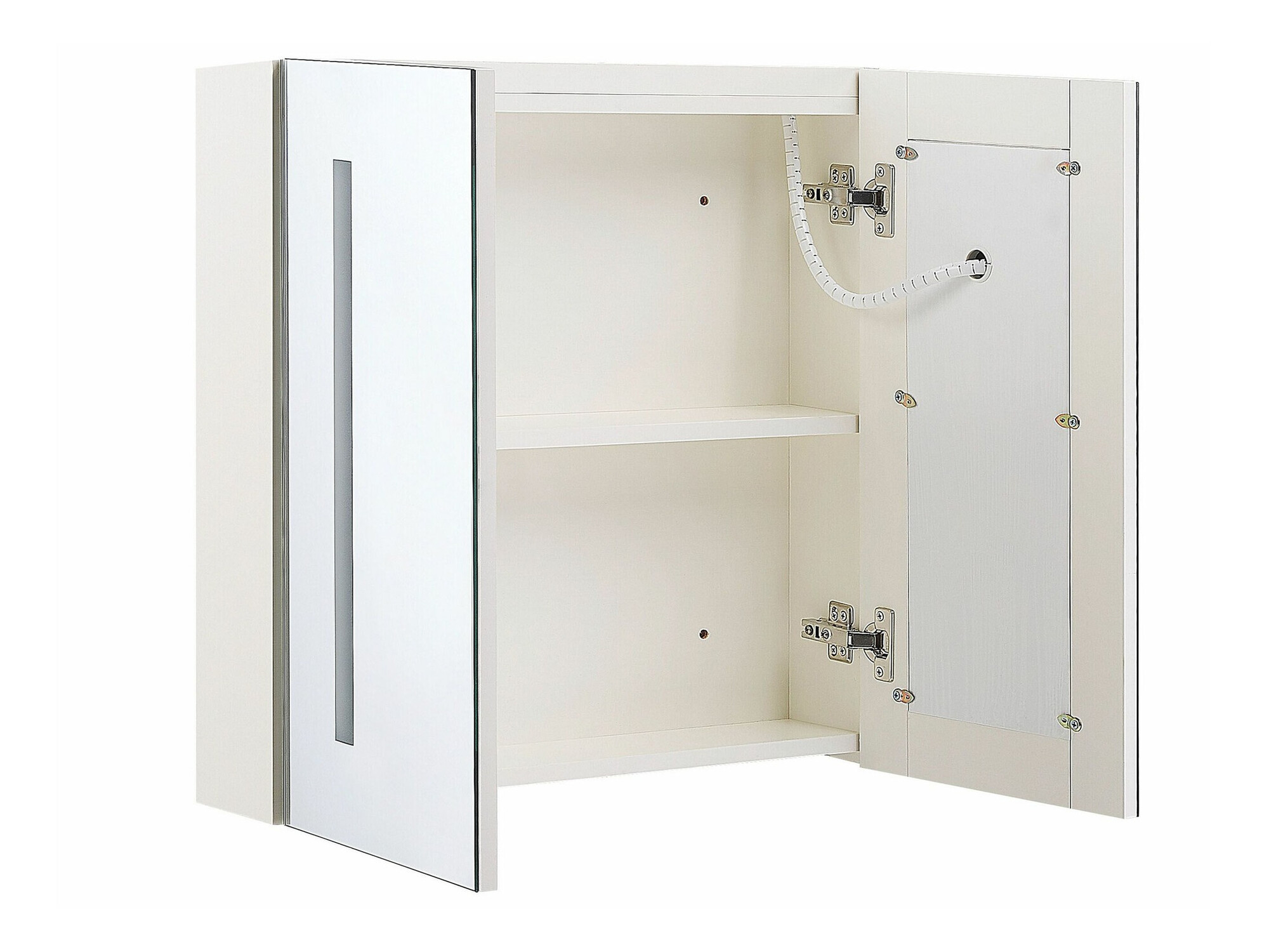 Kopalniška omarica z ogledalom Berwyn 2163 (Bela)