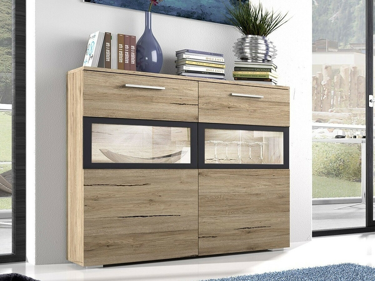 Omarica Austin 106 (Hrast San Remo+ Antracit)