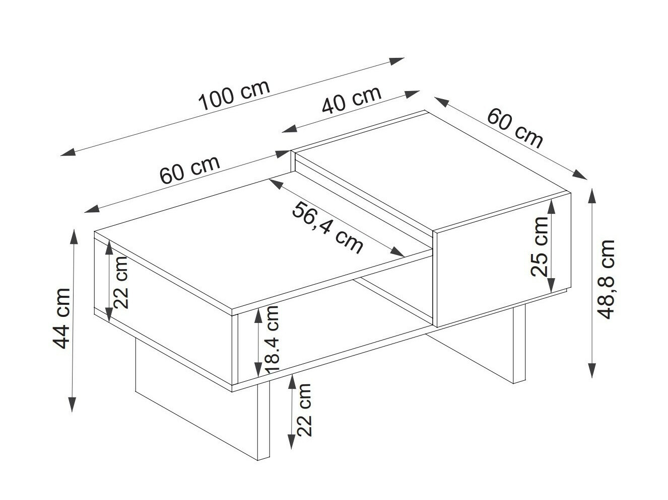Klubska mizica Asheboro 133