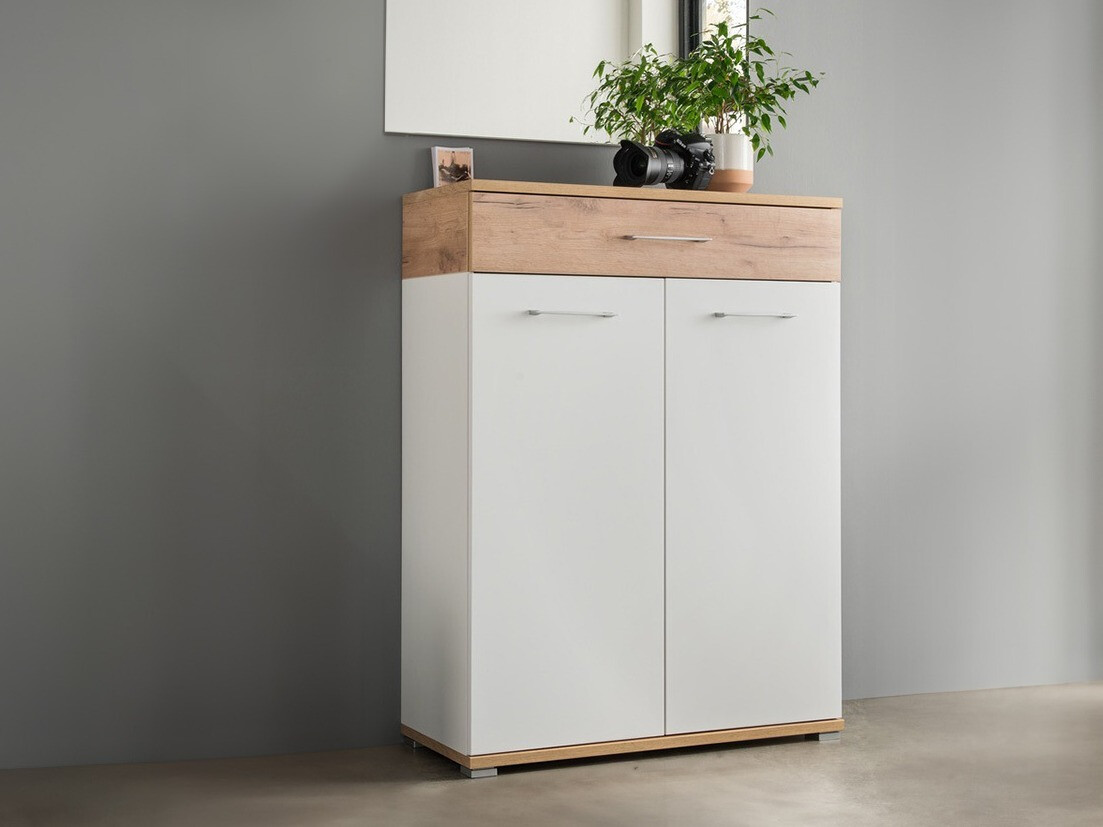 Komoda Nuveno 100 (Bela + Navarra hrast)