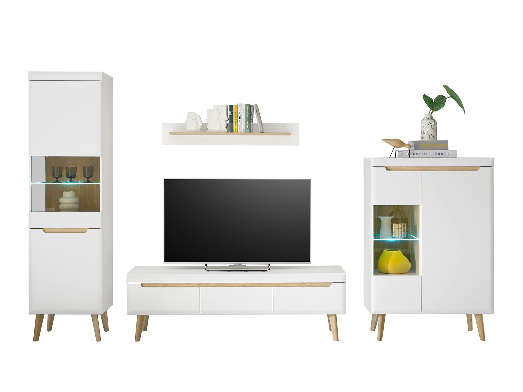 Komplet za dnevno sobo Vircava 111 (Bela)