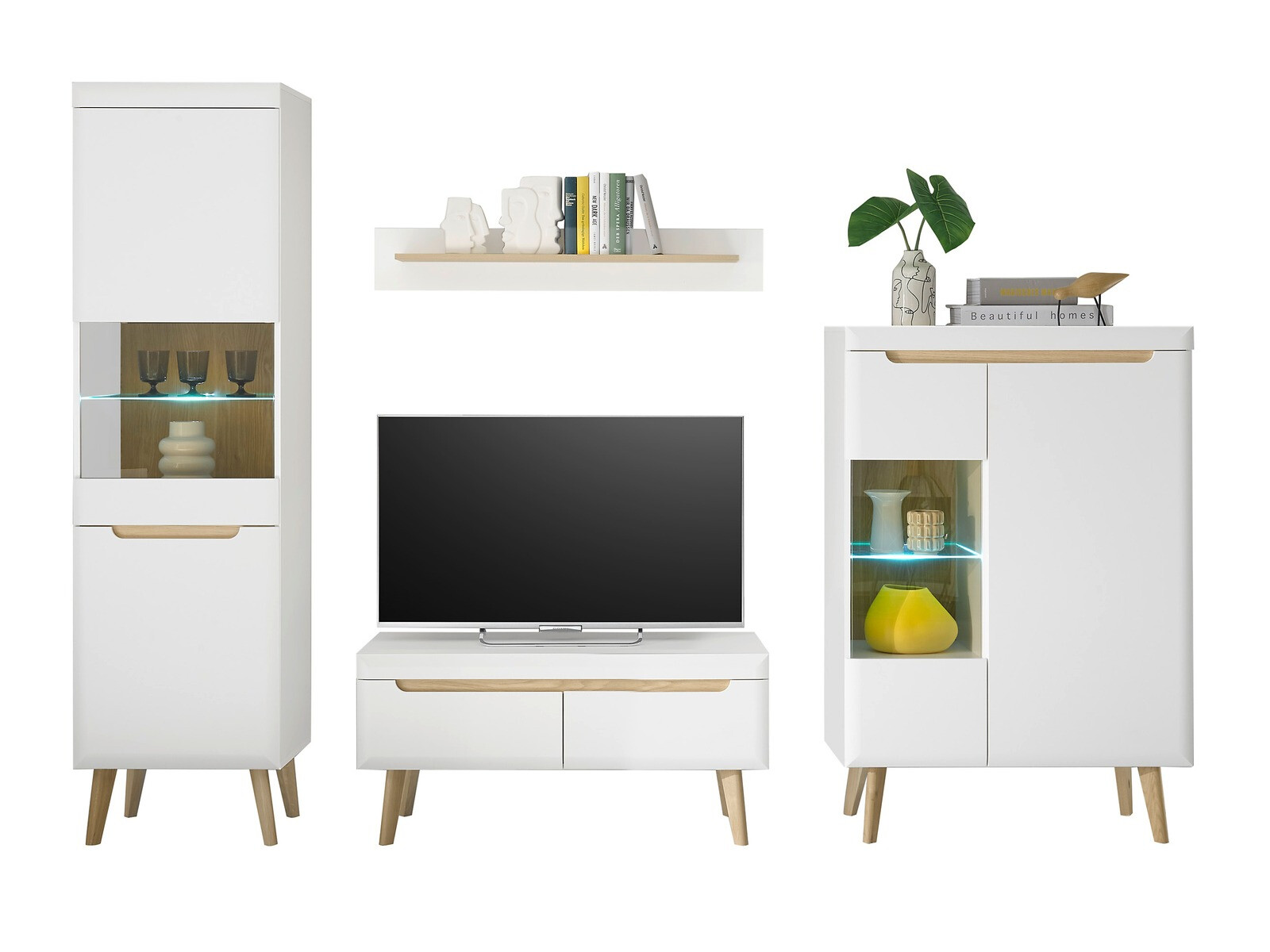 Komplet za dnevno sobo Vircava 111 (Bela)