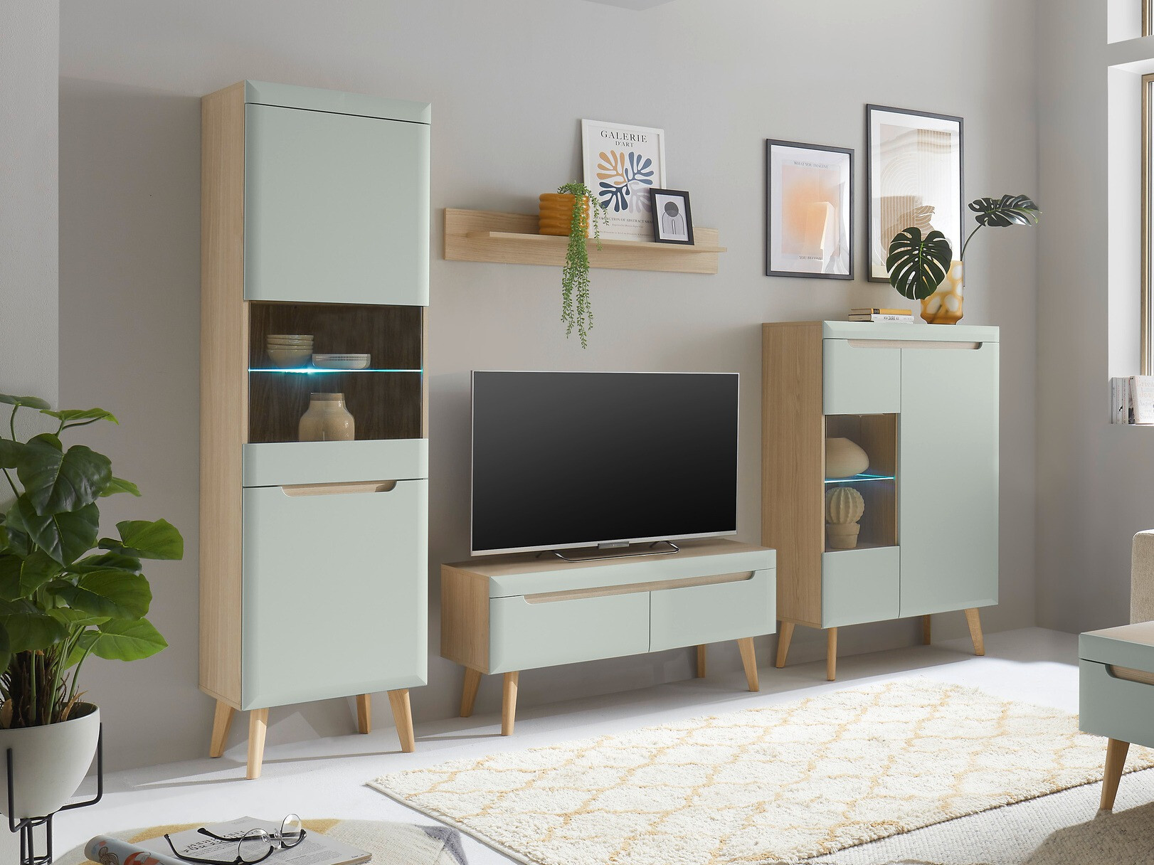 Komplet za dnevno sobo Vircava 111 (Svetlo zelena)