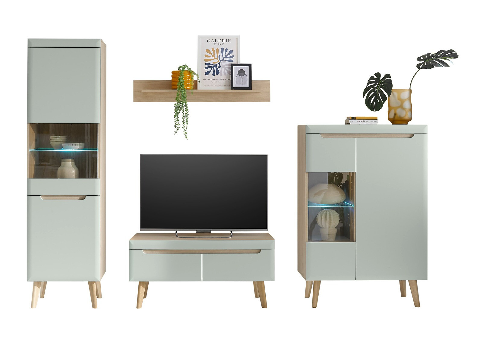 Komplet za dnevno sobo Vircava 111 (Svetlo zelena)