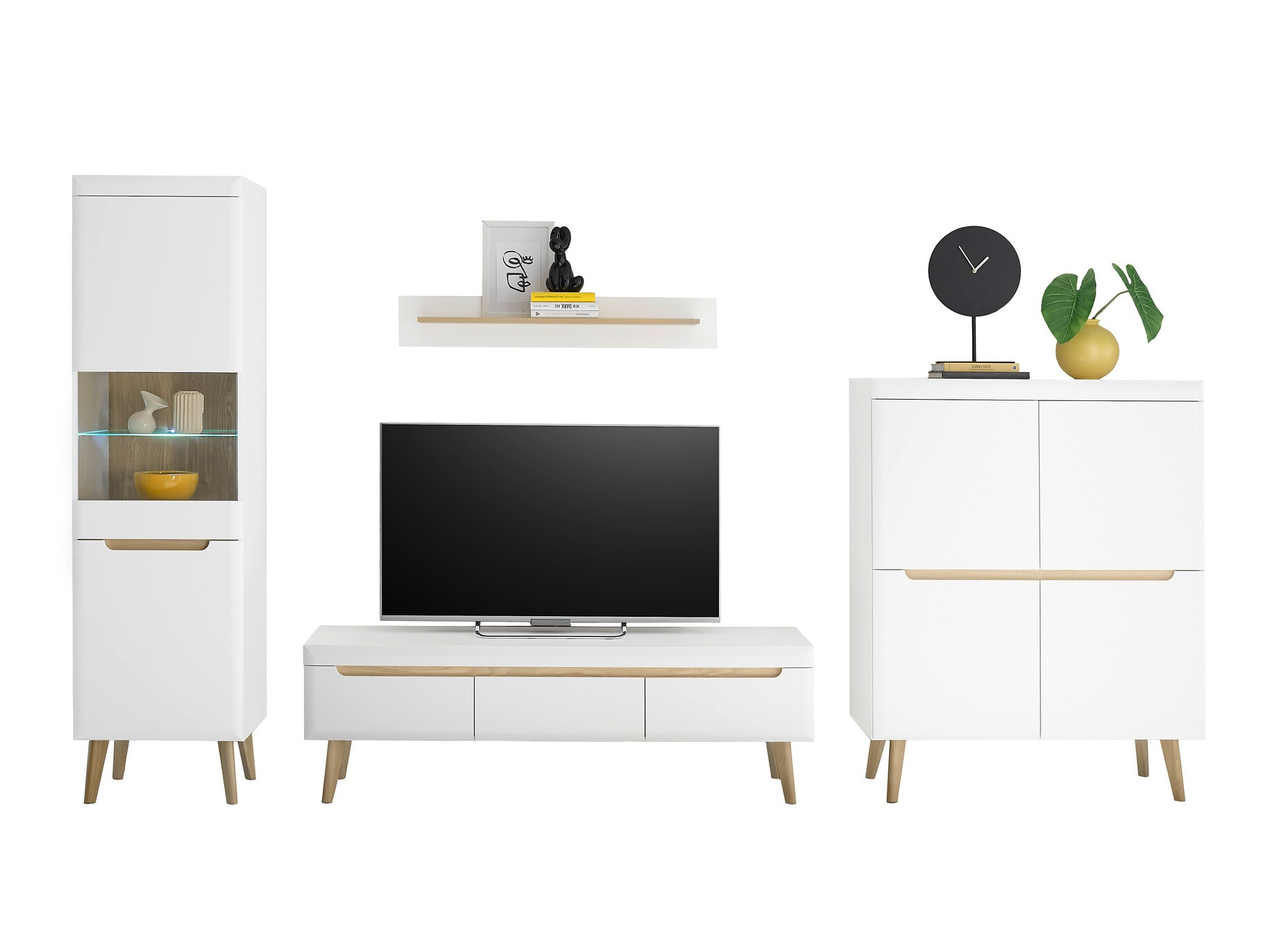 Komplet za dnevno sobo Vircava 114 (Bela)