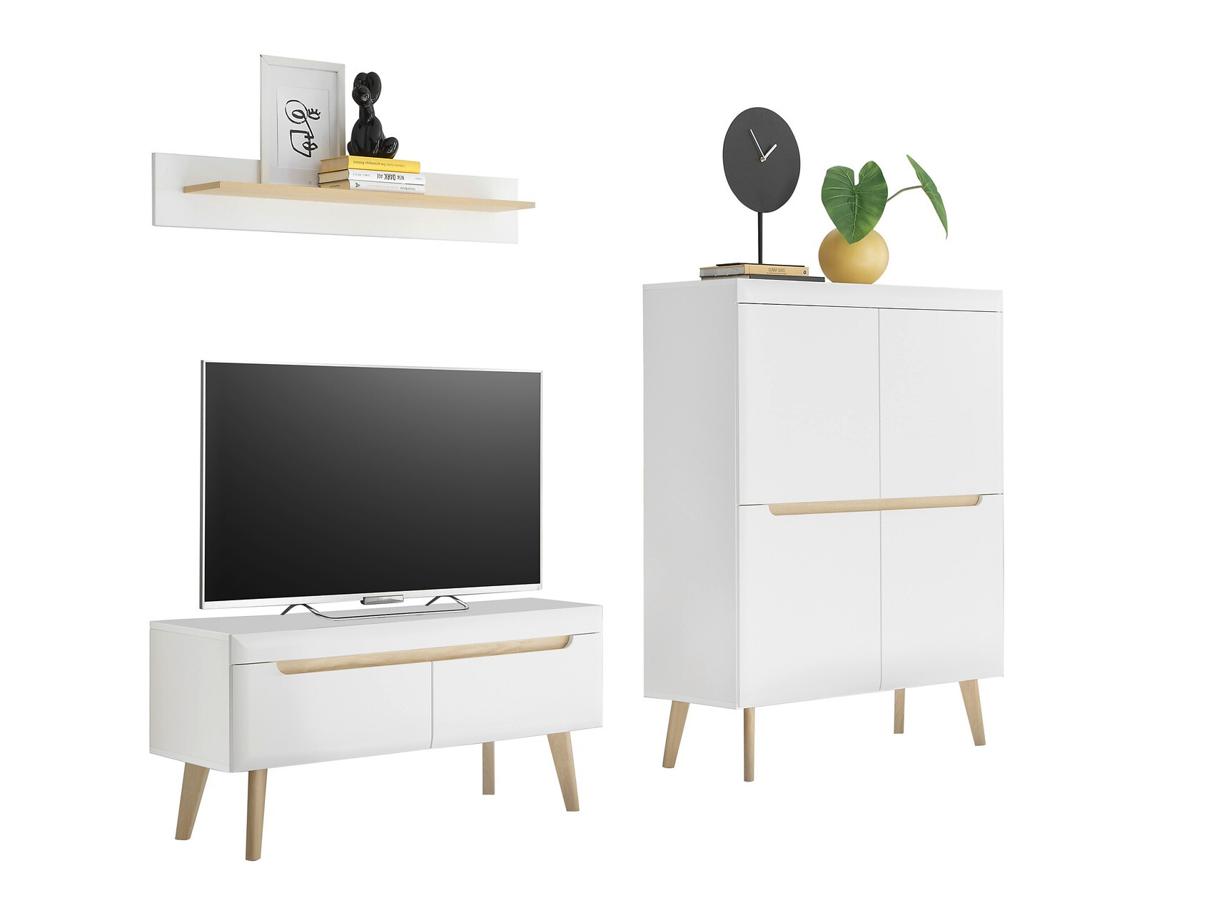 Komplet za dnevno sobo Vircava 115 (Bela)