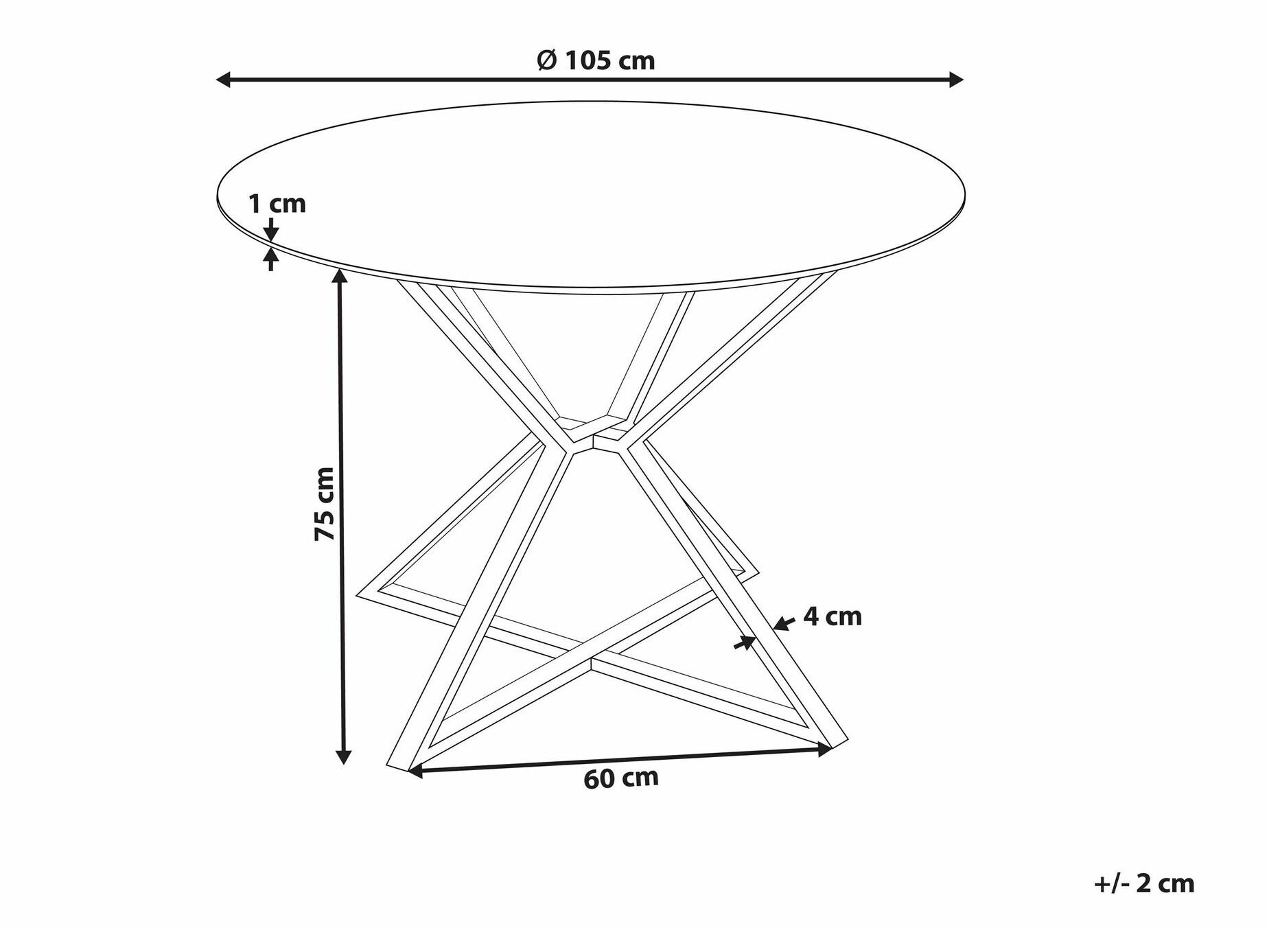 Miza Berwyn 2173 (Črna + Zlata)