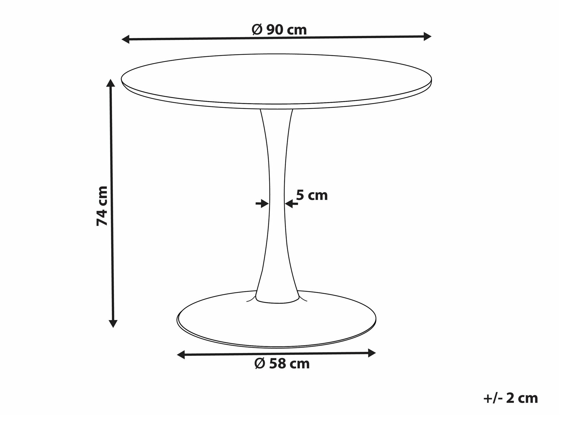 Miza Berwyn 2174 (Zlata + Beli marmor)