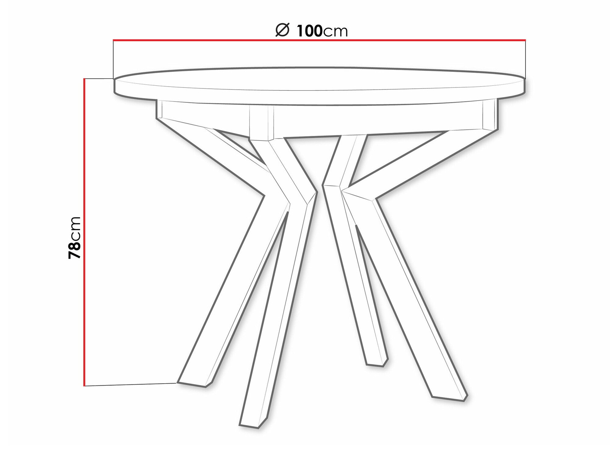 Miza Victorville 368 (Bela + Črna)