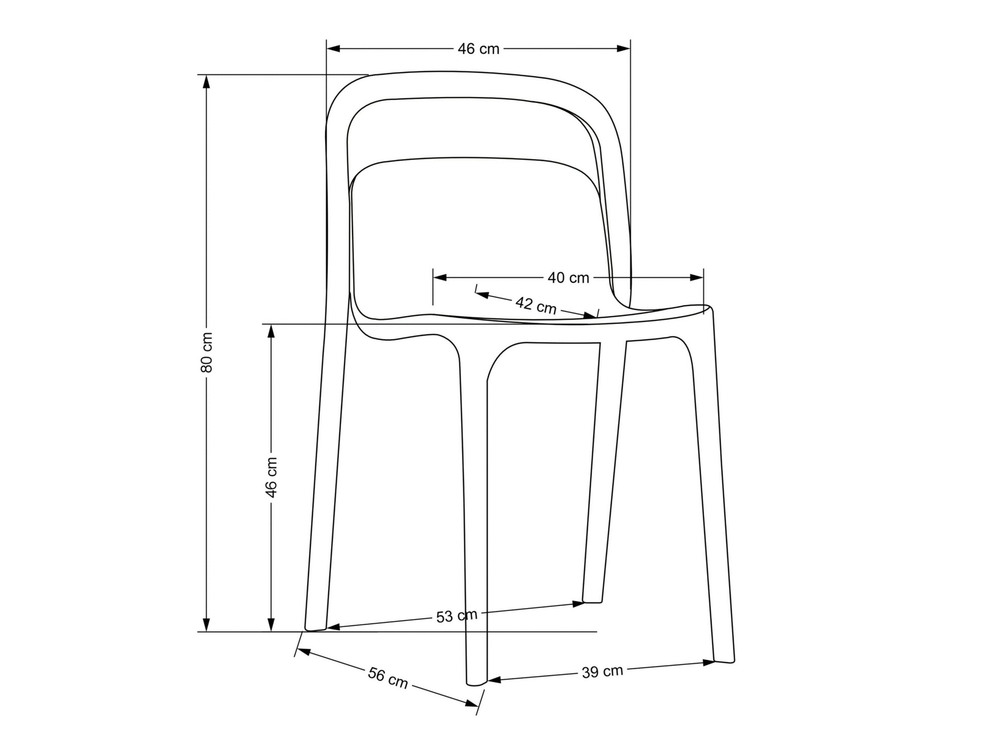 Stol Houston 1735 (Črna)
