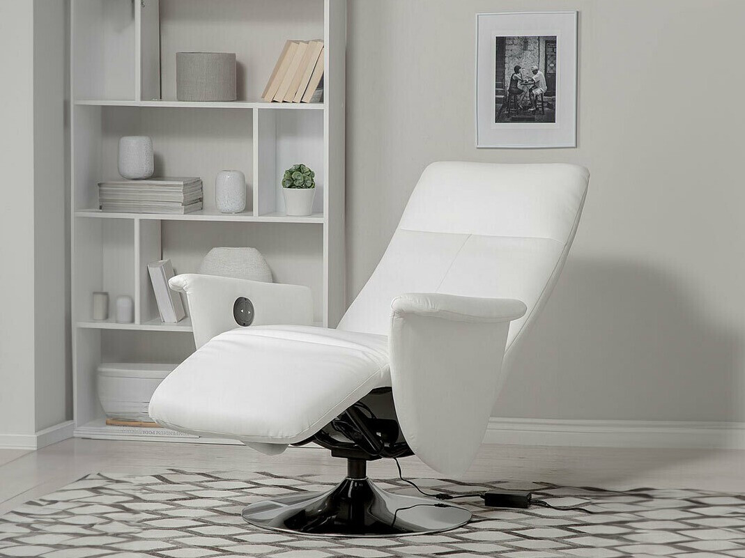 Fotelj s počivalnikom Berwyn 1313 (Bela)