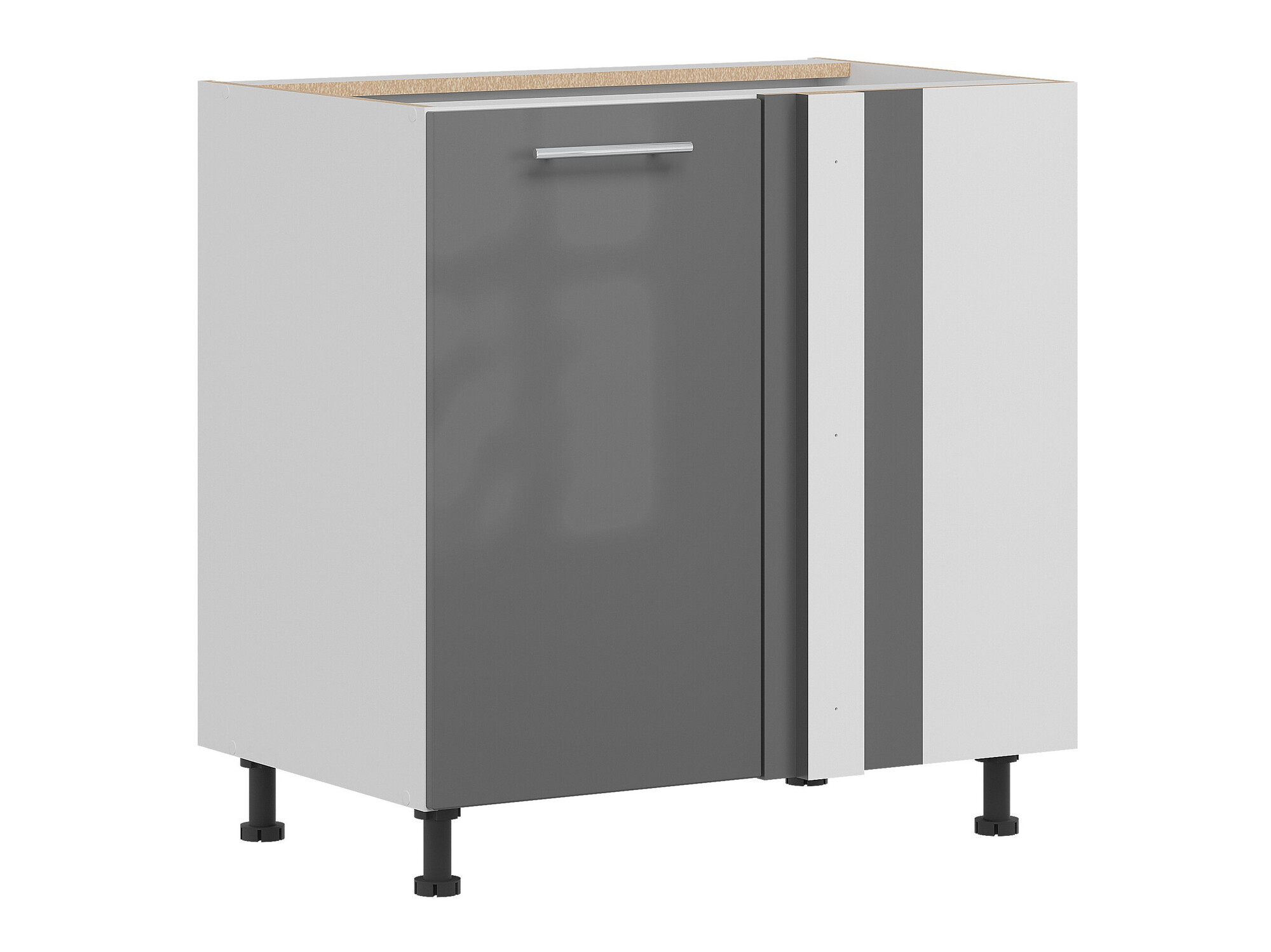 Modularna kotna omarica Tiffa Grey 144