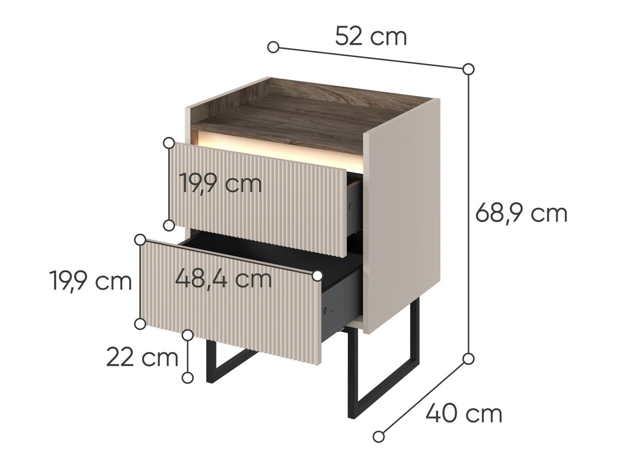 Nočna omarica Elbtei 108