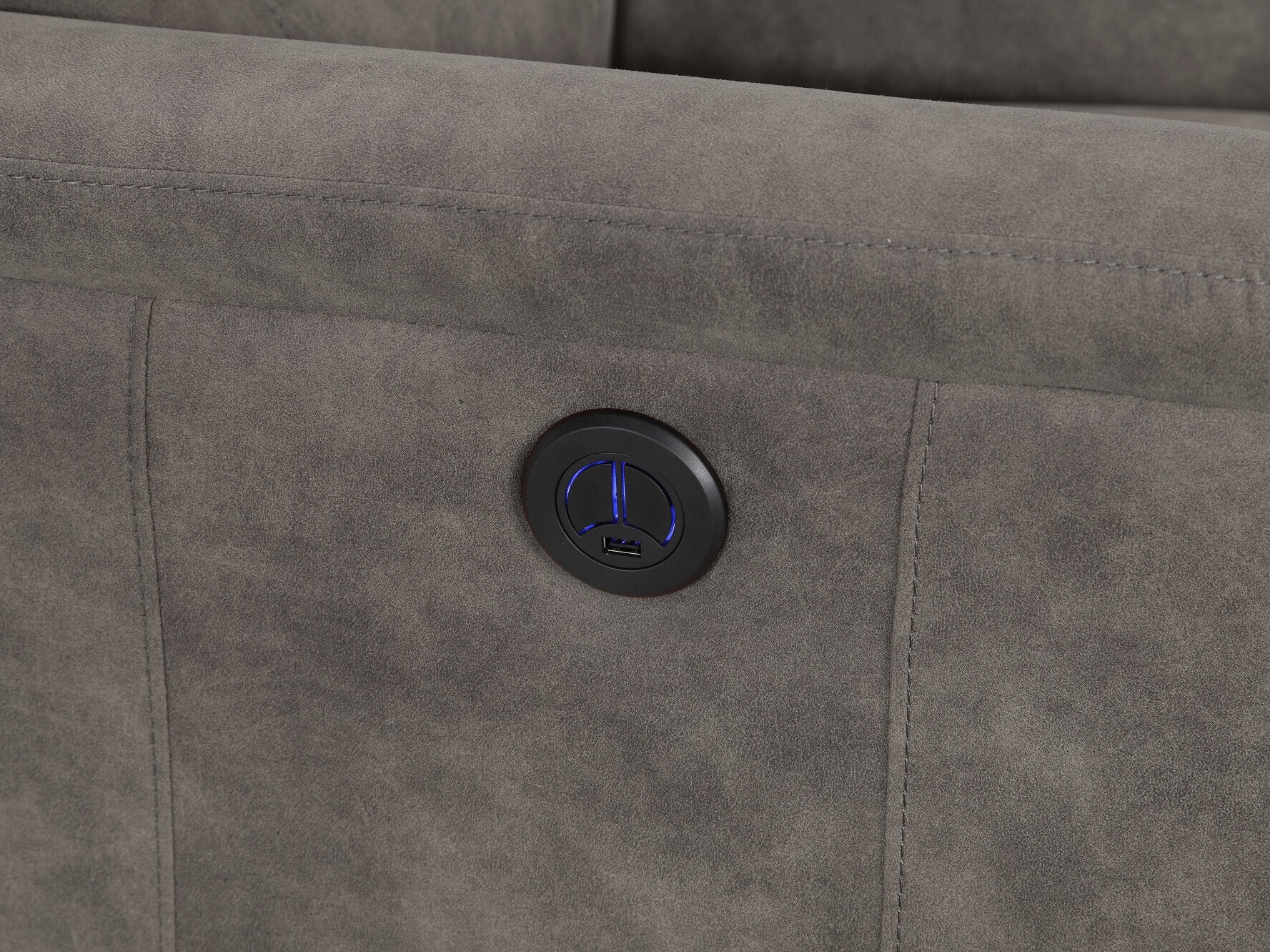 Fotelj s počivalnikom Denton 1347 (Siva)