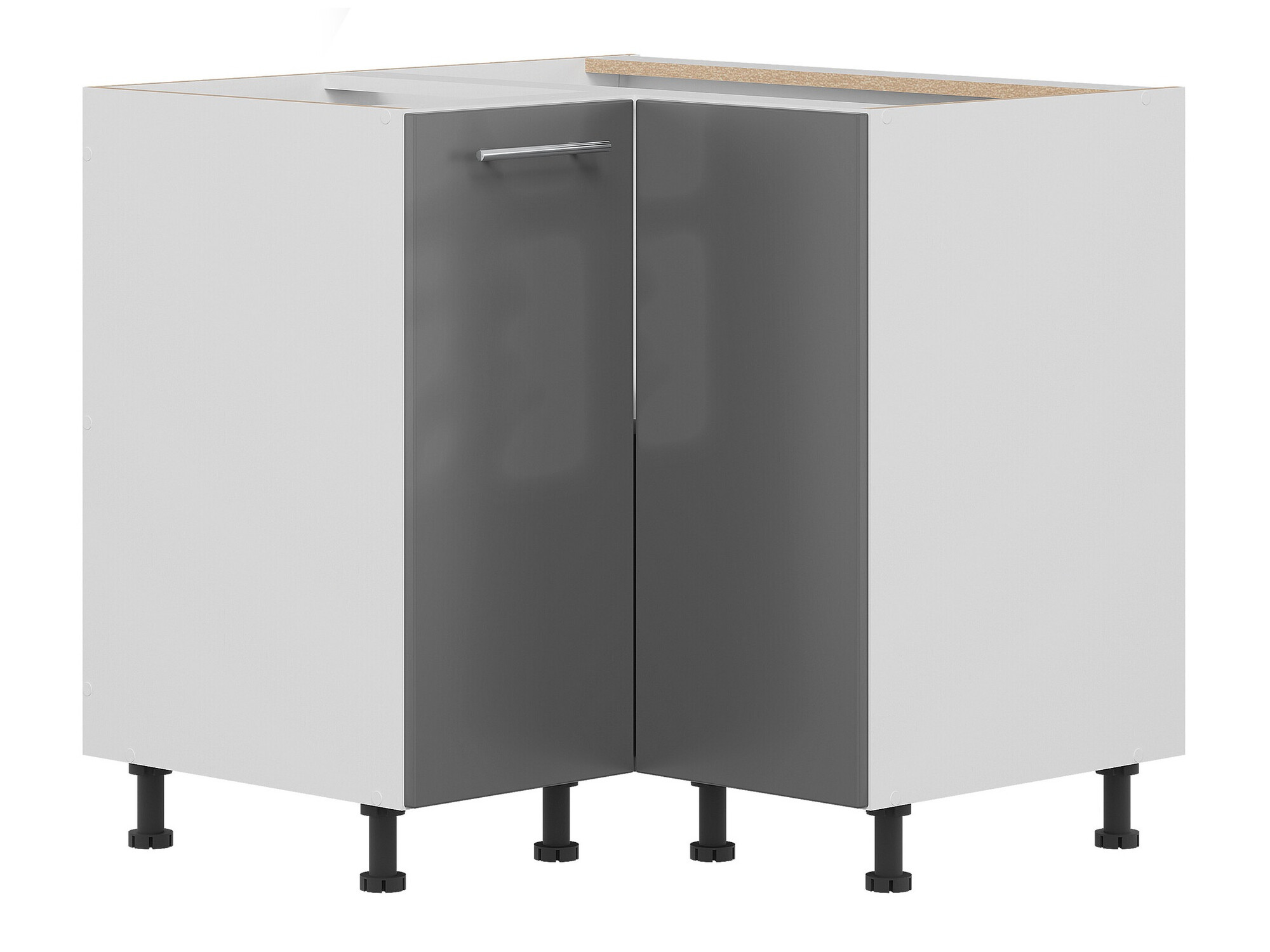 Modularna kotna omarica Tiffa Grey 145