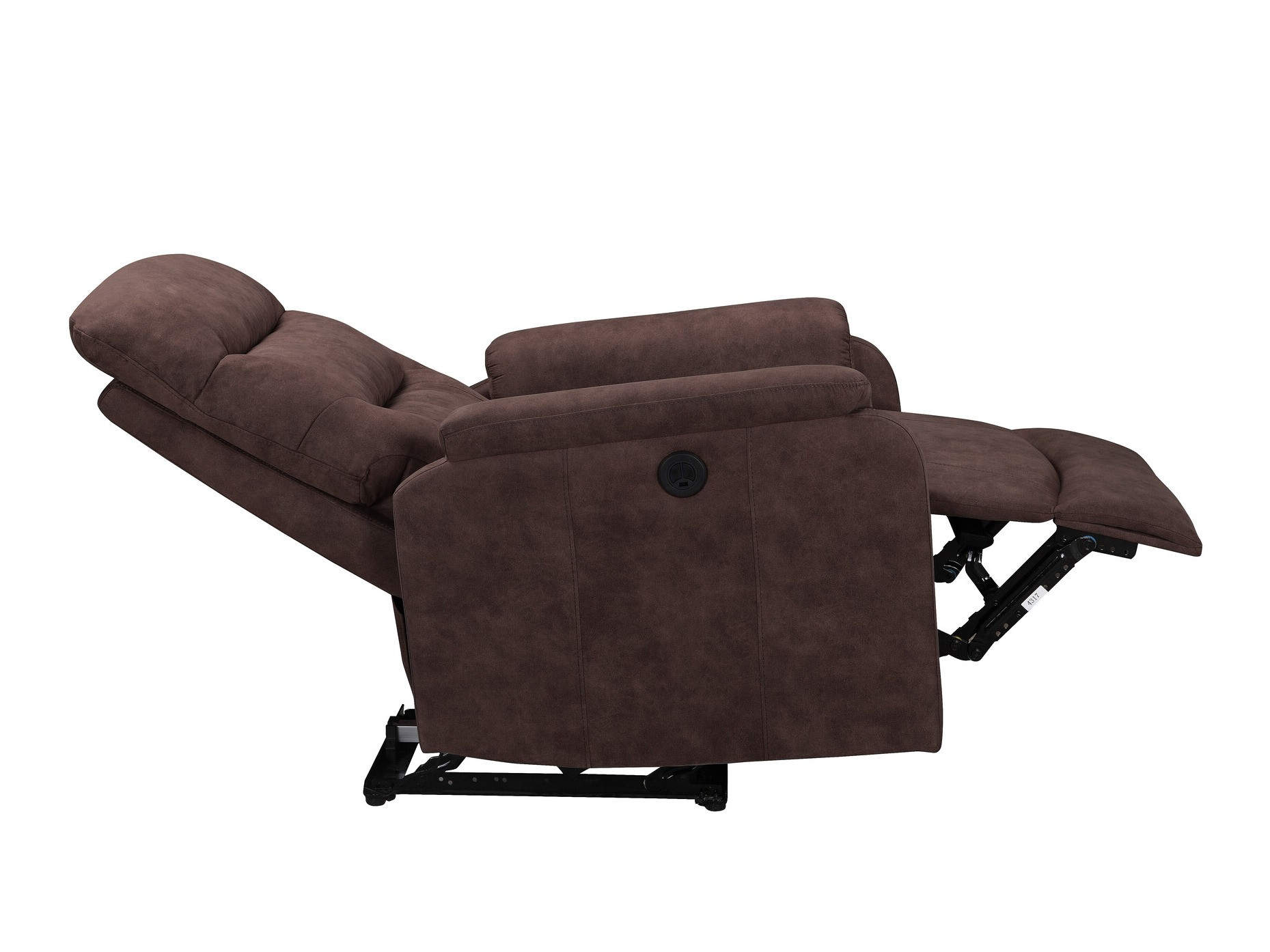 Fotelj s počivalnikom Denton 1347 (Temno rjava)