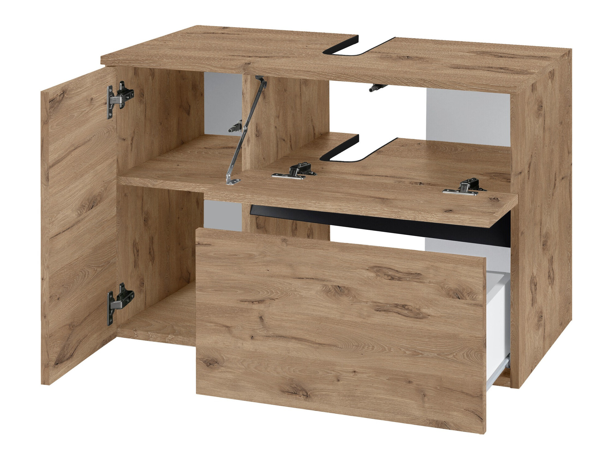 Viseča kopalniška omarica za umivalnik Soncamu 107 (Hrast)