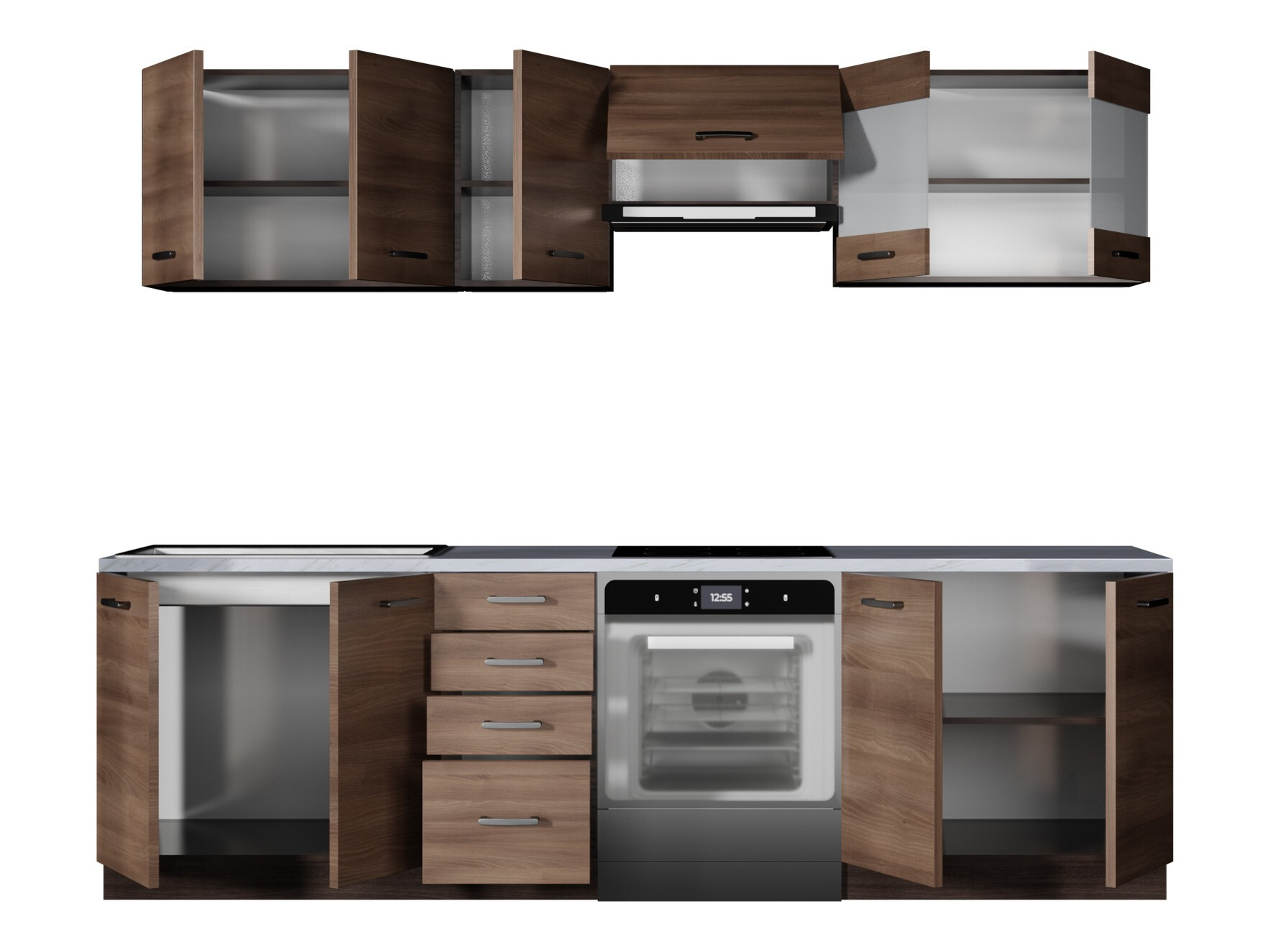 Kuhinjski blok Houston 1138 (Temen hrast)