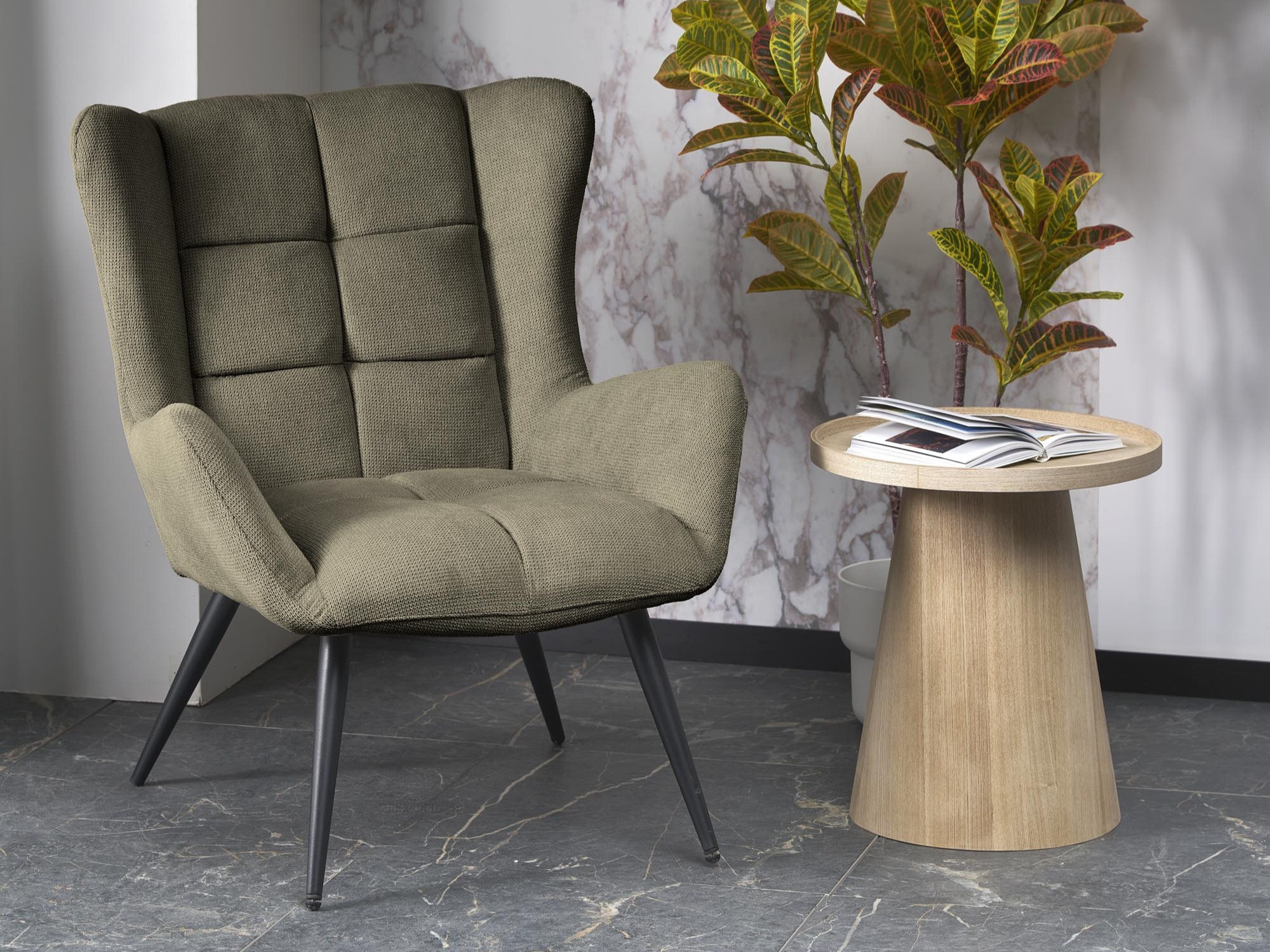 Fotelj Houston 1756 (Svetla oljka)