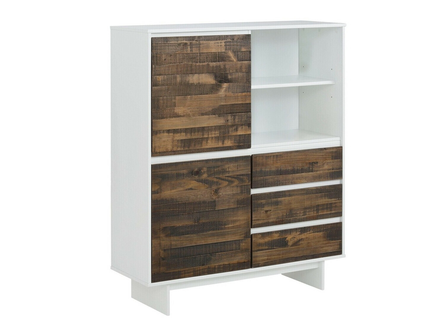 Komoda Denton 213 (Bela + Rjava)