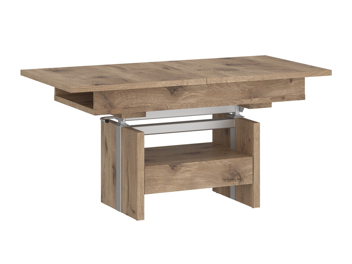 Raztegljiva klubska mizica Ontario 120 (Temen hrast)